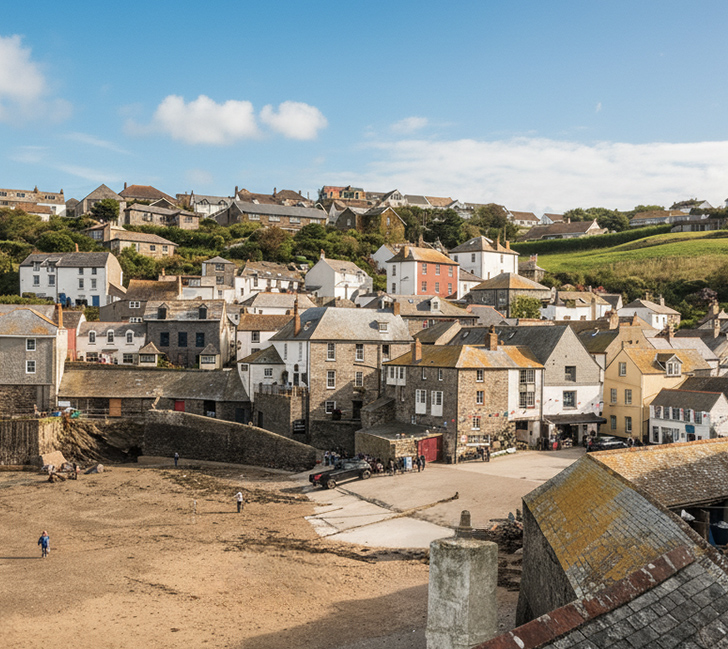 Port Isaac a historic fishing village in North Cornwall