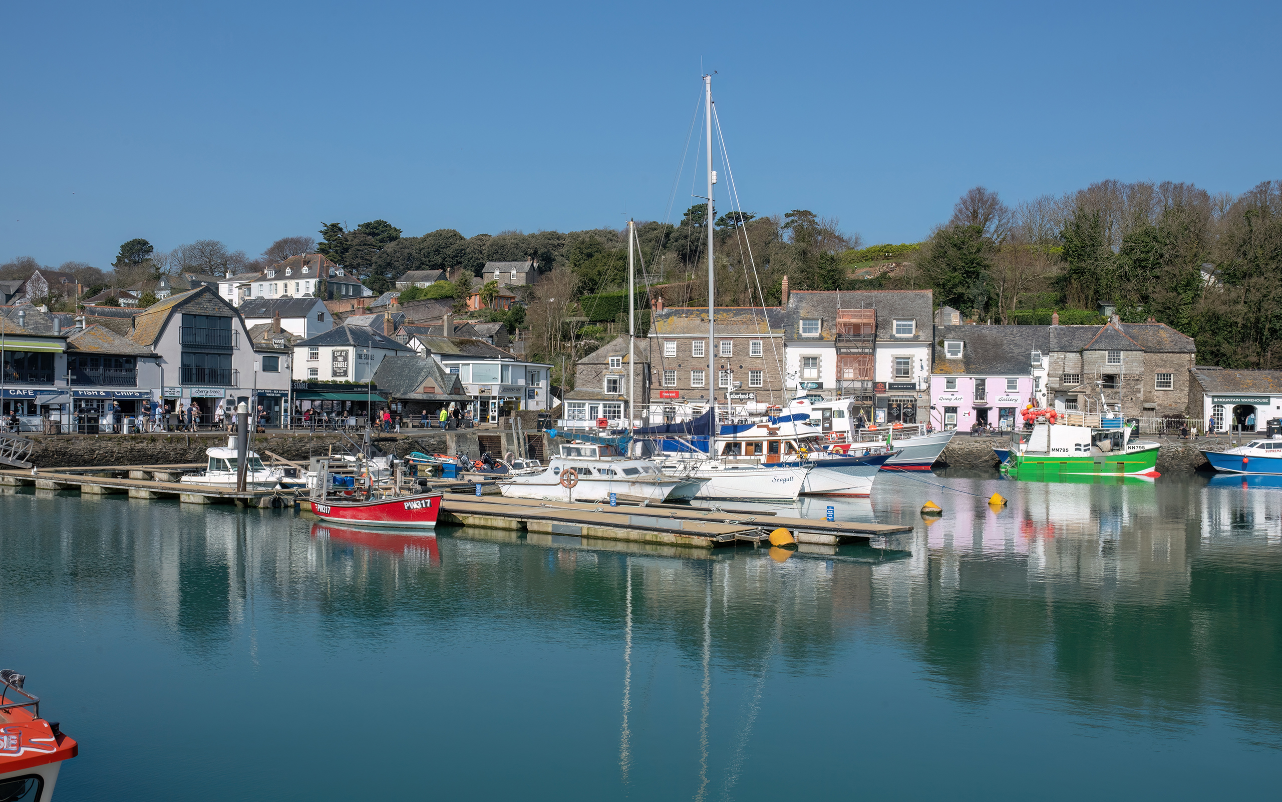 The beautiful seaside town of Padstow